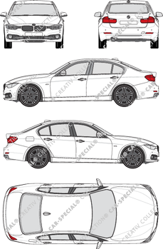 BMW 3er, F30 MUE, berlina, 4 Doors (2015)