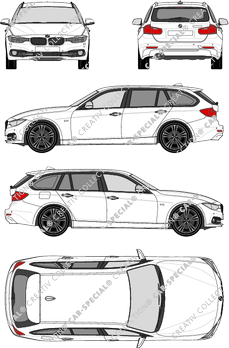 BMW 3er Touring, F31 MUE, Touring, 5 Doors (2015)