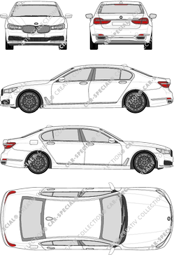 BMW 7er, G12, Limousine, longue, 4 Doors (2015)
