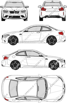 BMW 2er M2, F87, M2, Coupé, 2 Doors (2016)