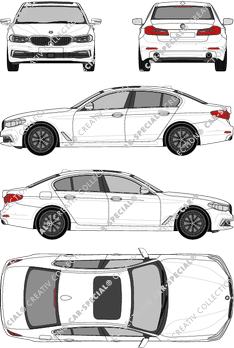 BMW 5er Limousine, 2017–2023 (BMW_111)