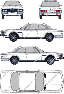 BMW E9 Coupé, 1971–1981 (BMW_112)