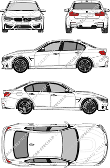 BMW 3er limusina, 2014–2020 (BMW_116)