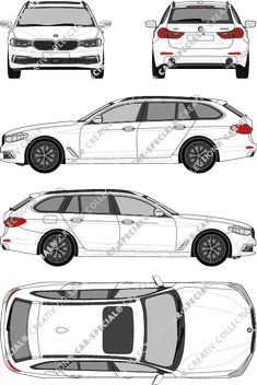 BMW 5er Touring break, actuel (depuis 2017) (BMW_118)