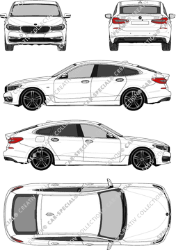 BMW 6er Gran Turismo, Hayon, 5 Doors (2018)