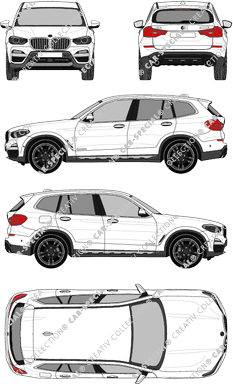 BMW X3, station wagon, 5 Doors (2017)