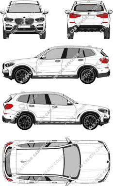 BMW X3 break, 2017–2021 (BMW_123)