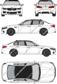 BMW 5er M5, limusina, 4 Doors (2018)