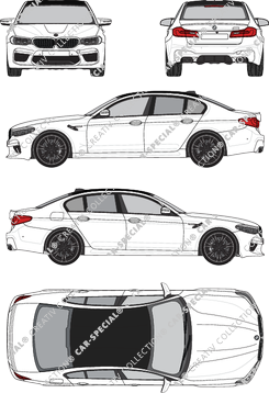 BMW 5er M5, berlina, 4 Doors (2018)