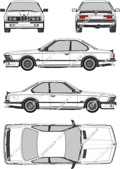 BMW 6er, Coupé, 2 Doors (1984)