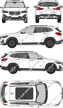 BMW X1 break, 2019–2022 (BMW_165)