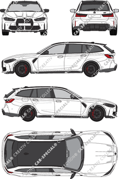 BMW 3er Touring M3, Touring, 5 Doors (2022)