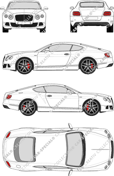 Bentley Continental GT Speed, Coupé, 2 Doors (2014)