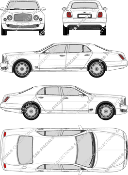 Bentley Mulsanne Limousine, 2013–2015 (Bent_002)