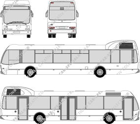 Berkhof Lonckheer DAF SB 250 city bus Amsterdam, city bus Amsterdam, bus