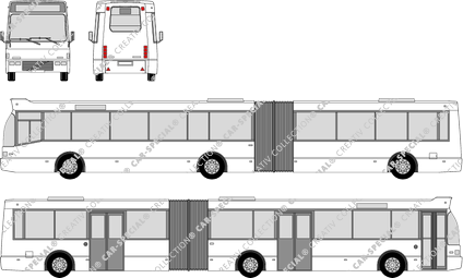 Berkhof Duvedec, articulated bus, articulated bus