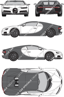 Bugatti Chiron, actueel (sinds 2018) (Buga_002)