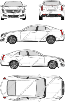 Cadillac ATS Limousine, from 2013 (Cadi_007)