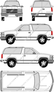 Chevrolet Tahoe Station wagon, 1994–1999 (Chev_007)