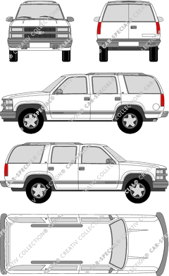 Chevrolet Tahoe station wagon, 1994–1999 (Chev_008)