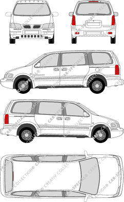 Chevrolet Trans Sport, station wagon, 5 Doors (1996)
