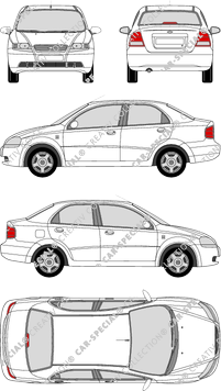 Chevrolet Kalos limusina, 2005–2011 (Chev_017)