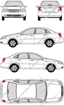 Chevrolet Nubira berlina, 2005–2007 (Chev_018)