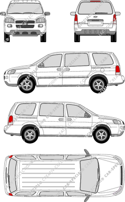 Chevrolet Uplander station wagon, 2007–2008 (Chev_027)