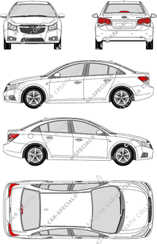 Chevrolet Cruze, Limousine, 4 Doors (2009)