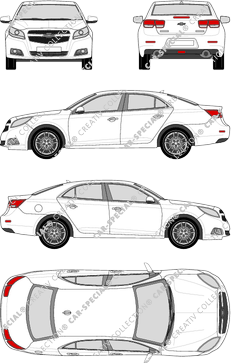 Chevrolet Malibu, 2011–2015 (Chev_045)