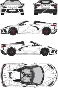 Chevrolet Corvette Cabriolet, actuel (depuis 2020) (Chev_050)