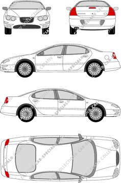 Chrysler 300 M Limousine, 1998–2004 (Chry_001)