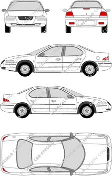 Chrysler Stratus berlina, 1999–2000 (Chry_005)