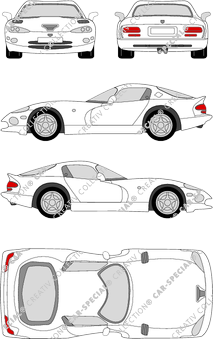 Chrysler Viper GTS, GTS, Coupé, 2 Doors (1992)