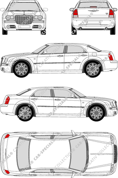 Chrysler 300 C limusina, 2004–2010 (Chry_023)