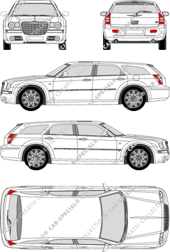 Chrysler 300 C Touring Station wagon, 2004–2010 (Chry_024)