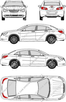 Chrysler Sebring berlina, 2007–2010 (Chry_027)