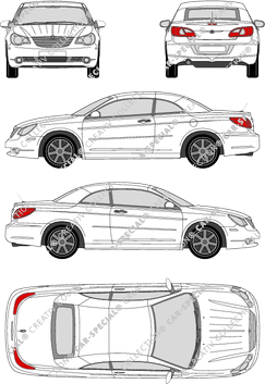 Chrysler Sebring Cabriolet, 2007–2010 (Chry_028)