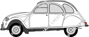 Citroën 2CV berlina, 1970–1975