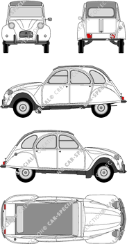 Citroën 2CV berlina, 1970–1975 (Citr_001)