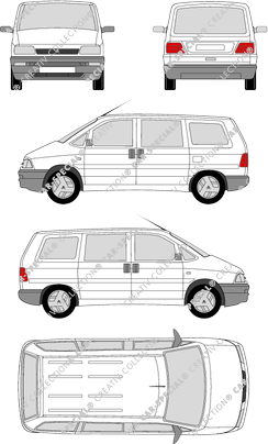 Citroën Evasion Kombi, 1994–1998 (Citr_004)