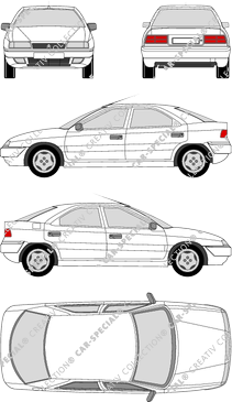 Citroën Xantia, Hayon, 5 Doors (1994)