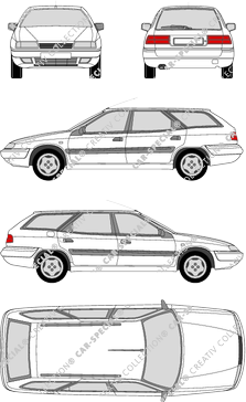 Citroën Xantia combi, 1995–1997 (Citr_008)