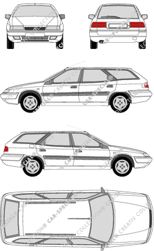 Citroën Xantia Station wagon, 1995–1997 (Citr_008)