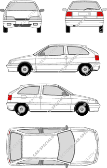 Citroën ZX, Hatchback, 3 Doors (1992)