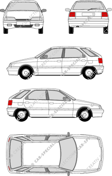 Citroën ZX, Hayon, 5 Doors (1991)