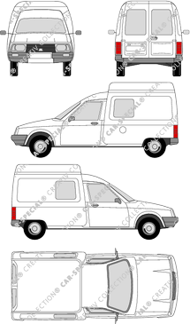 Citroën C15 fourgon, 1984–2005 (Citr_022)