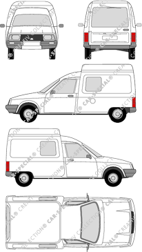 Citroën C15 Kastenwagen, 1984–2005 (Citr_023)