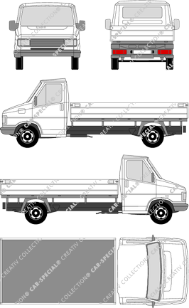 Citroën C25, Pritsche, lang, Einzelkabine (1984)