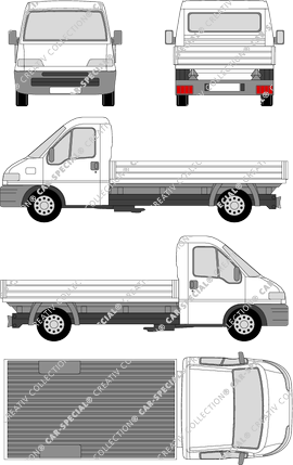 Citroën Jumper, platform, very long, single cab (1994)